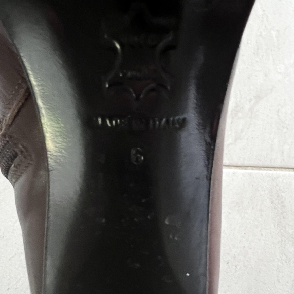 Vero Cuoio Brown Leather Booties Size 6 - Picture 2 of 3